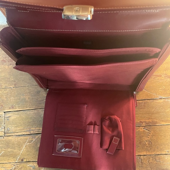 Wilsons Leather Handbags - Wilson leather brick red brief/computer case
